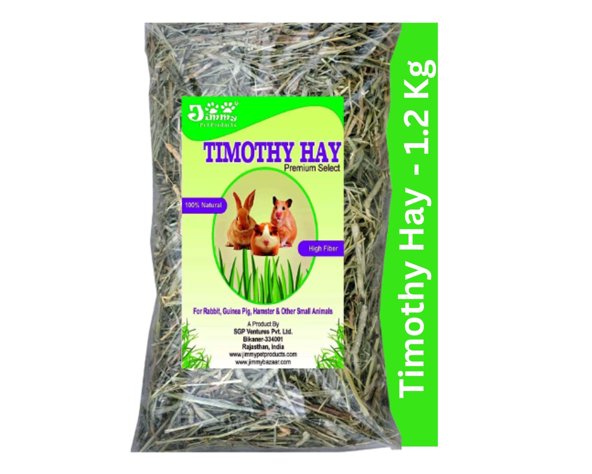 Timothy Hay for Rabbit Hay Guinea Pig & Hamster (1.2 Kg),All Life Stages