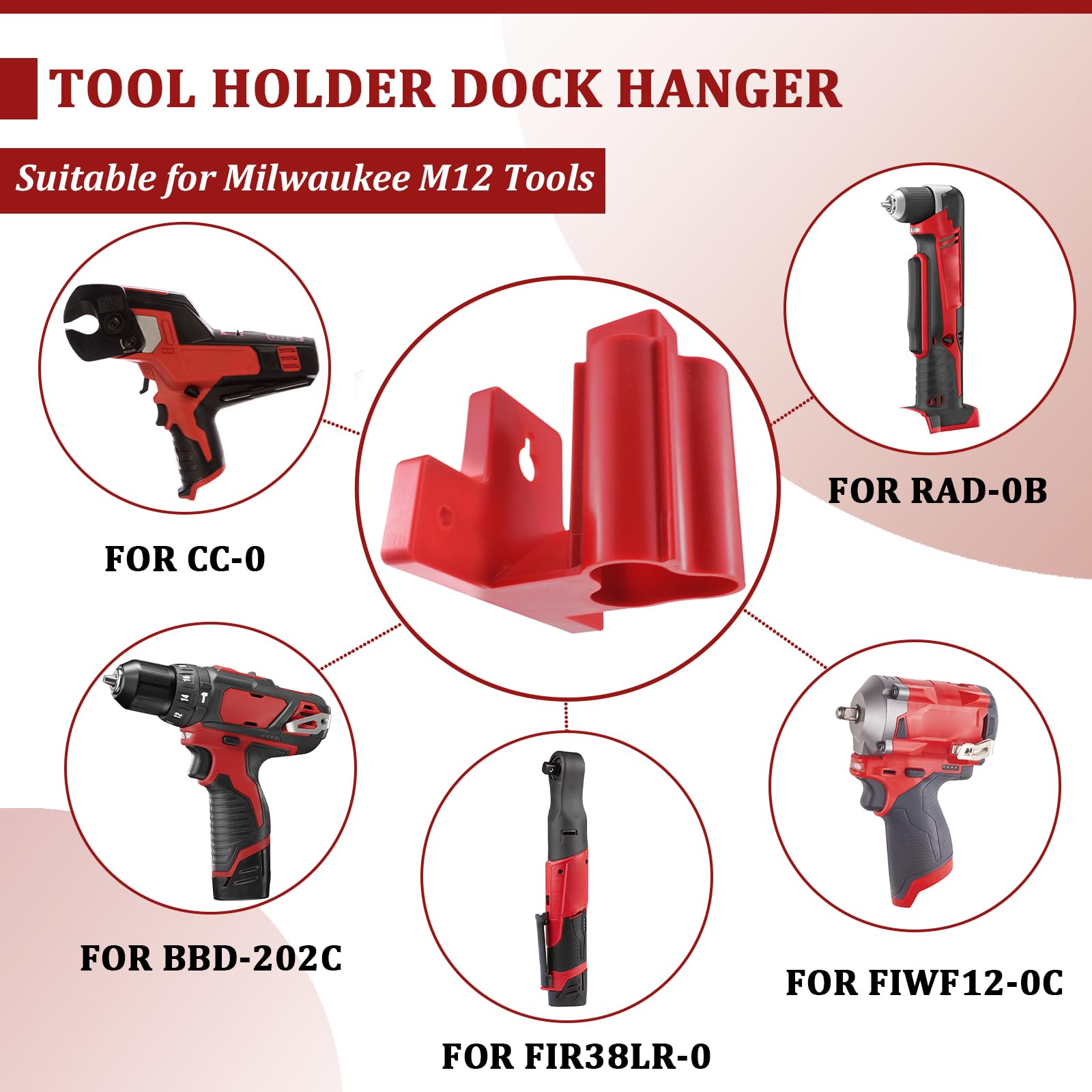 Archivo STL Milwaukee M12 Taladro e Impacto Soporte de Pared con Archivo STL Milwaukee M12 Taladro e Impacto Soporte de Pared con