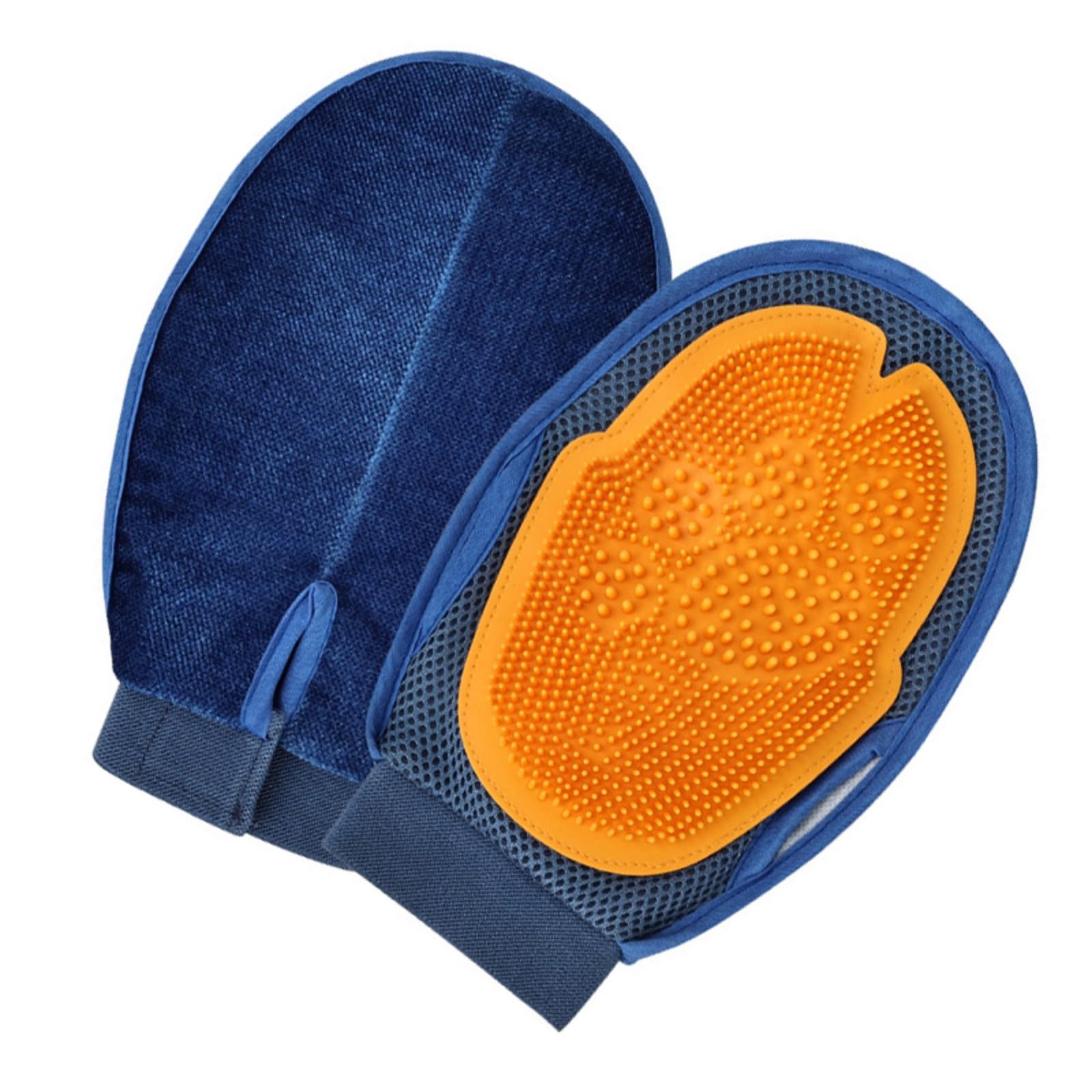 BWANGIAO Pet Grooming Glove With 8mm Soft Rubber Bristles For Gentle Massage And Efficient Coat From Dogs Cats And Household Ite