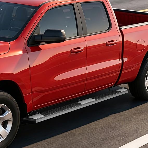5.5 Inch Stainless Running Boards/Side Steps/Nerf Bars Compatible with Dodge Ram 1500 Extended/Quad Cab 19-24