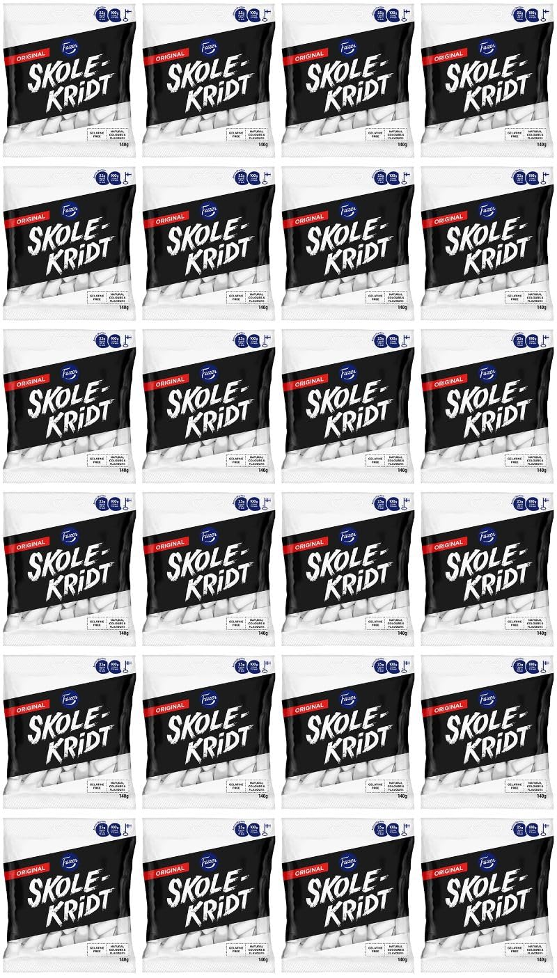 Fazer Skolekridt Originallauge 24 Packungen von 140 g 117,6 Unzen