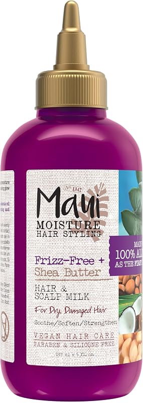 Maui Shea Butter Hair & Scalp Milk Treatment, Soothing, Hydrating, 5 fl oz (Pack of 6)
