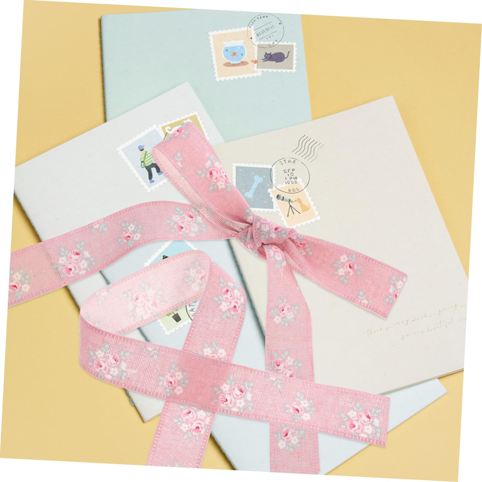 DOITOOL 5 Sätze Blumenmuster Geschenkbänder Mehrzweck Zuschneidbares Bastelband Für Projekte Und Festliche Dekorationen Für Geschenkverpackungen Und Diy Bastelarbeiten 10 Stück * 5