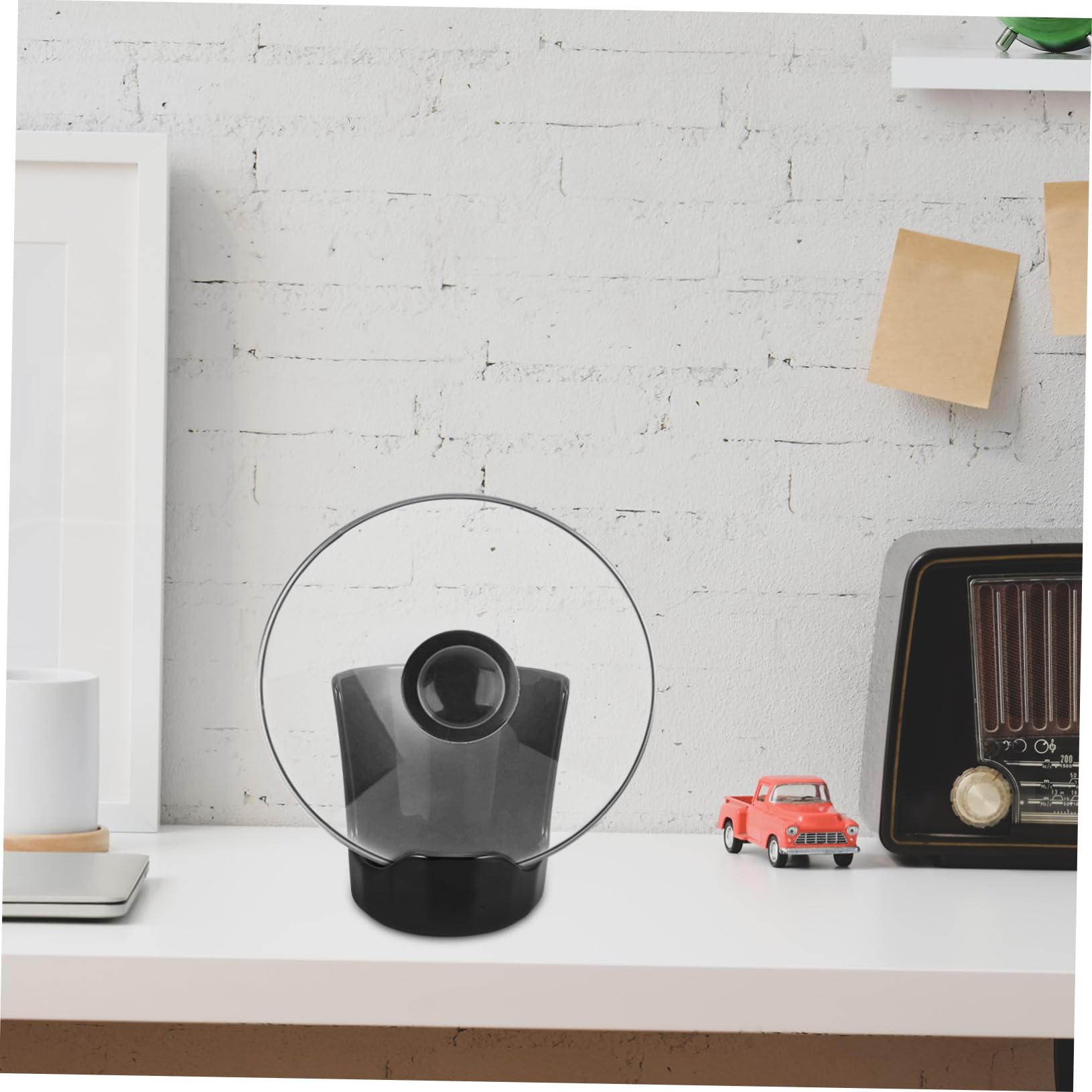 Poggia Cucchiaio da Cucina in Ceramica, Supporto per Coperchio e Bacchette, Accessorio Multifunzione per Piano Cucina, Nero