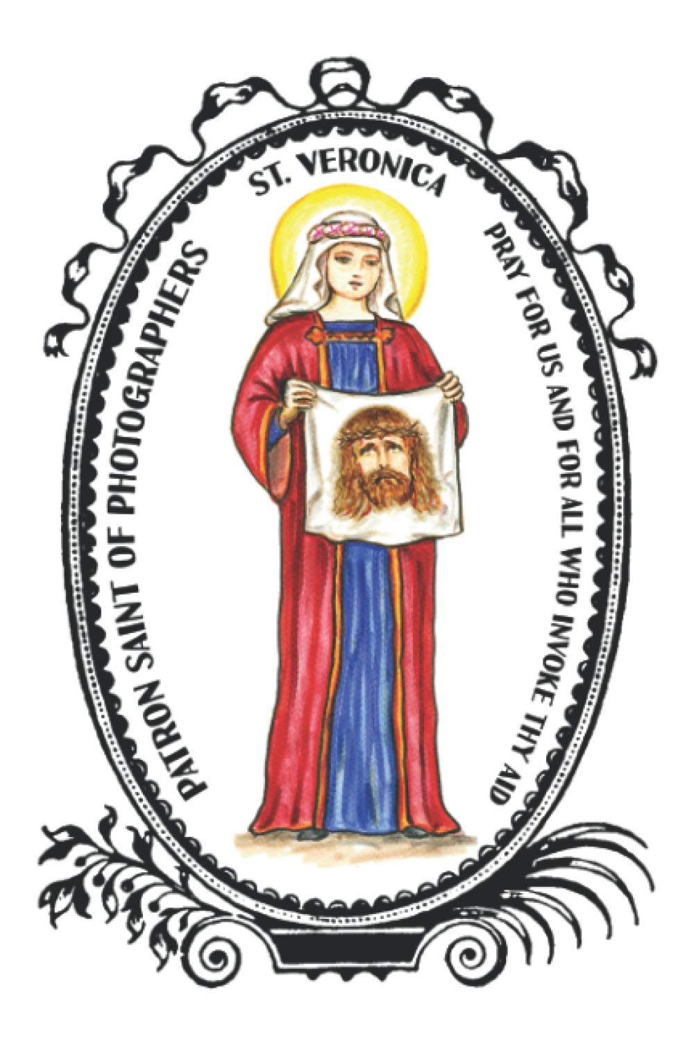 Saint Veronica Patron of Photographers Lined Notebook Journal