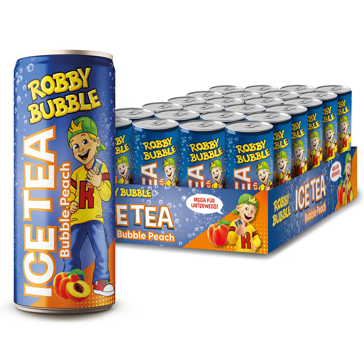 Robby Bubble Ice Tea Bubble Peach (24 x 0,25 l)