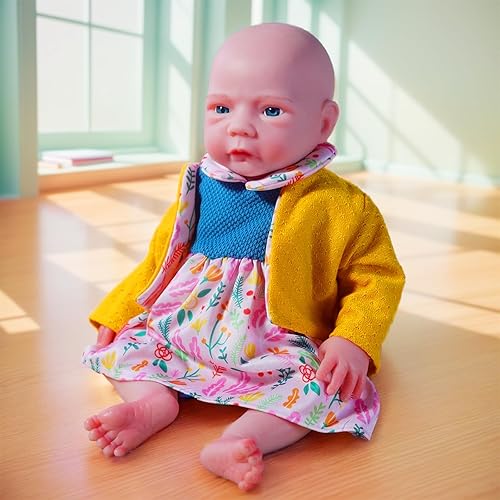 Sil-Gel Mall Muñeca bebé de silicona completa de 18 pulgadas Muñecas realistas de silicona platino de cuerpo completo, regalo de cumpleaños de