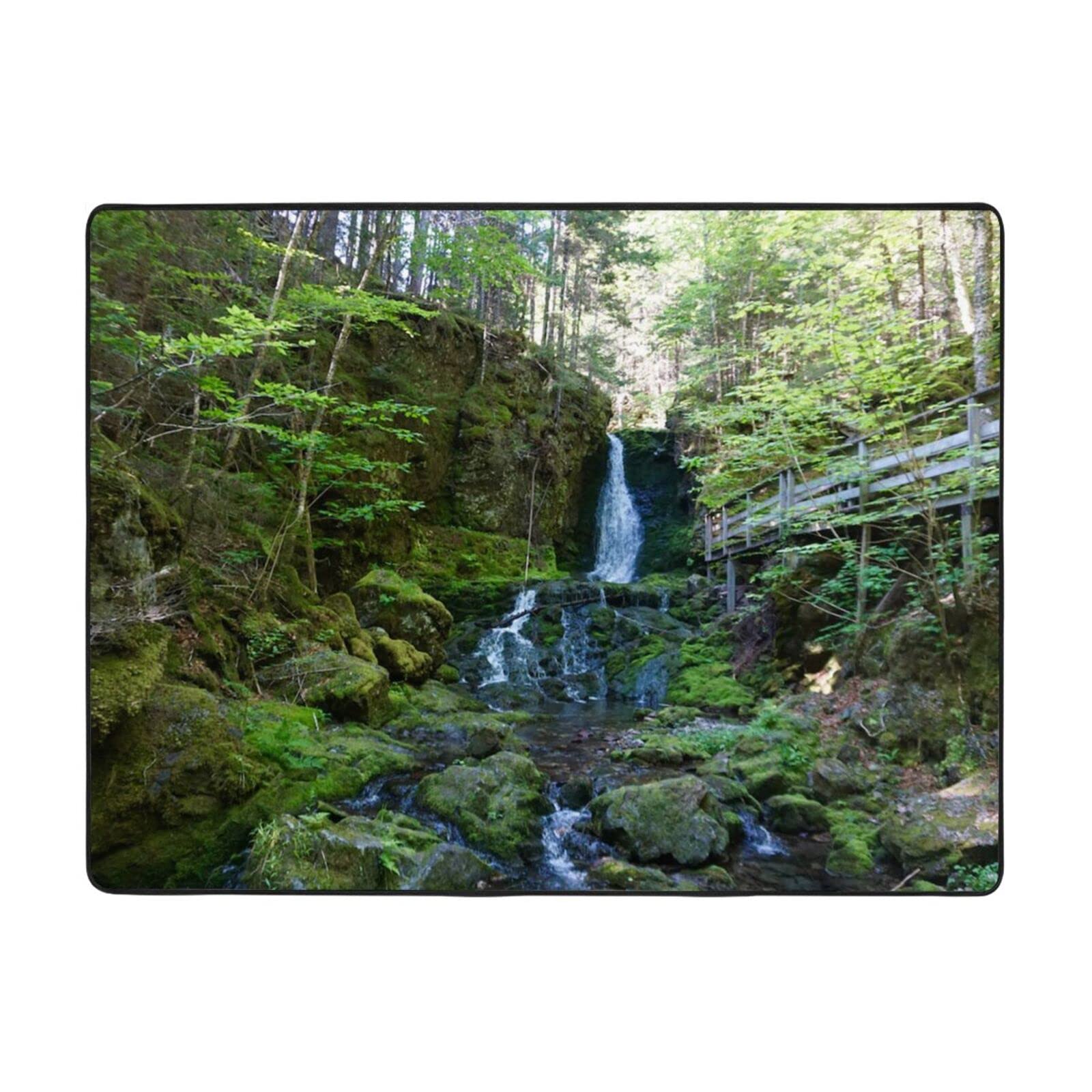 Tapis flanelle douce Dixon Falls antidérapant sol froid salon