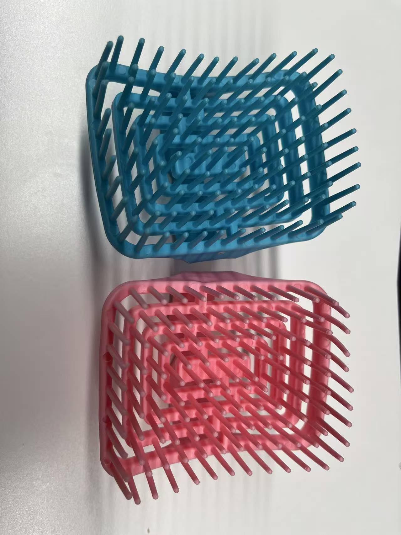 Peines de Mano, Color Rosa y Azul, para Cabello Largo y Corto, Pack de 2 Unidades