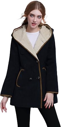 SheIn - Abrigo - Parka - Manga Larga - para mujer azul marino L: Amazon.es:  Ropa