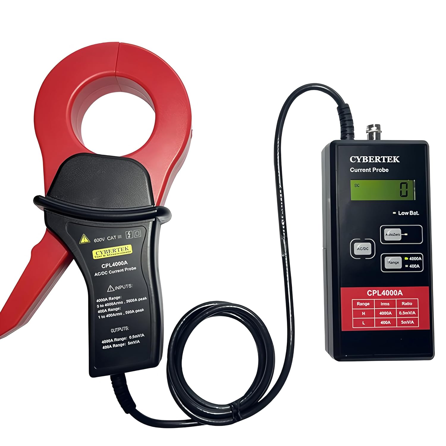 CYBERTEK Oscilloscope Current Probe Low Frequency AC/DC Current Probe CPL2000A 2000A/10kHz CPL4000A 4000A/5kHz with the Peak Current of 3000Apk/5600Apk(CPL2000A 2000A/10kHz)