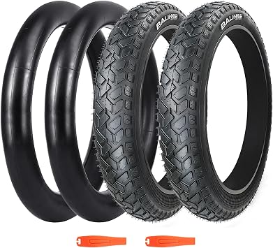 1/2 Pack with Tube/no Tube Fat Tire for Ebike Mountain Bike Heavy Duty High-Performance Wear-Resistant E-Bike Mountain Snow Bike Tire 20" x 3.0"/4.0"