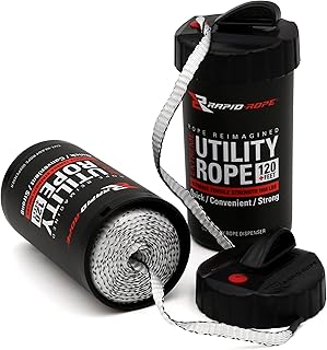 Rapid-Rope - Cuerda multiusos sin enredos, para campamentos, senderismo, caza y pesca, paracord, equipo táctico multiusos,...