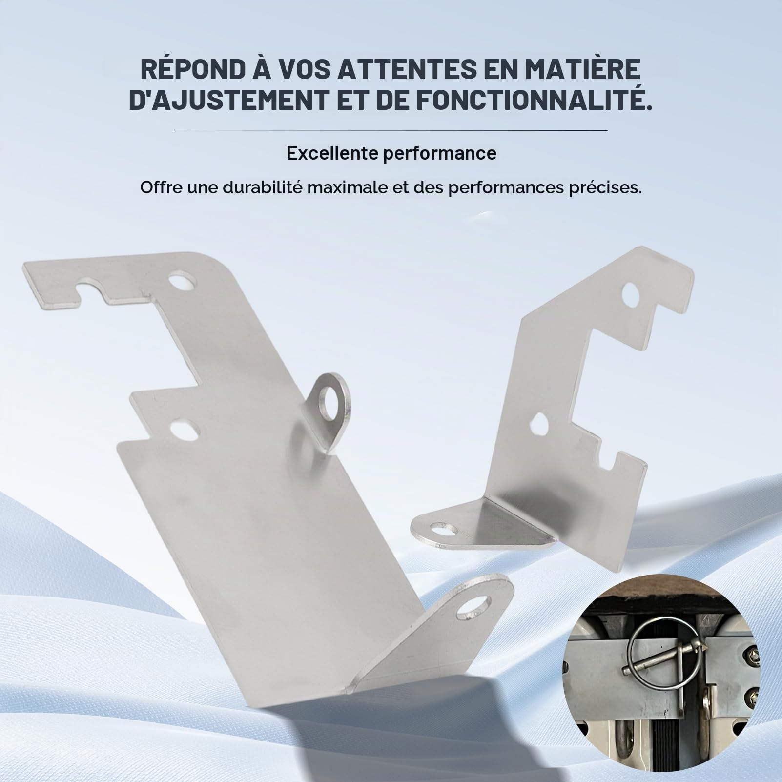 Verrouillage de porte arrière et protection anti-effraction Prick Stop pour Ducato, Boxer, Jumper H1, H2, H3, accessoires de camping-car avec goupille rabattable 6 mm x 45 mm galvanisé