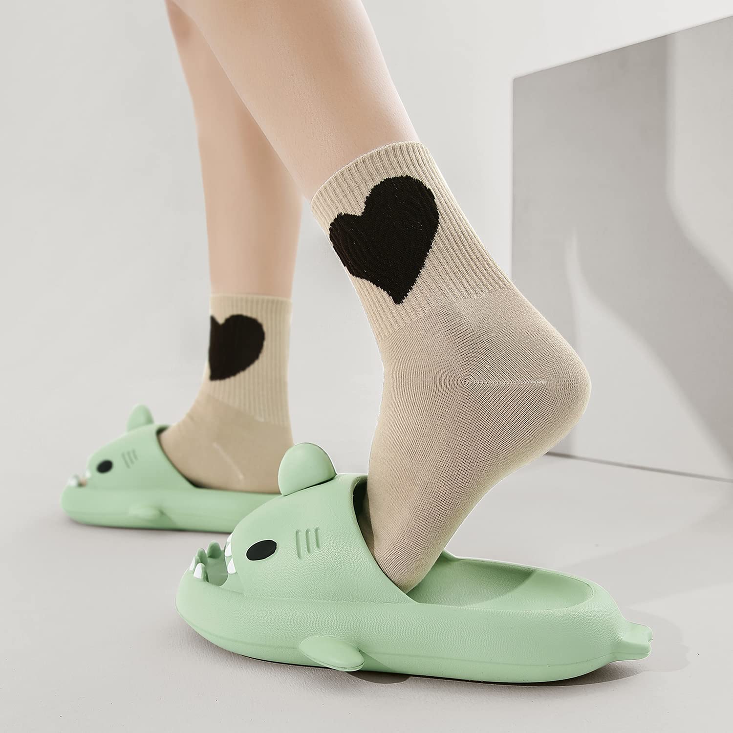 Pantuflas de Tiburón Verano para Mujer Hombre Niños Zapatos de Baño Antideslizante Zapatillas de Ducha Sandalias de Playa y Piscina Shark Slides Slippers