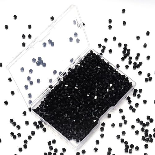 Tiparts 1200 cuentas de cristal de 0.118in facetadas a granel para hacer joyas