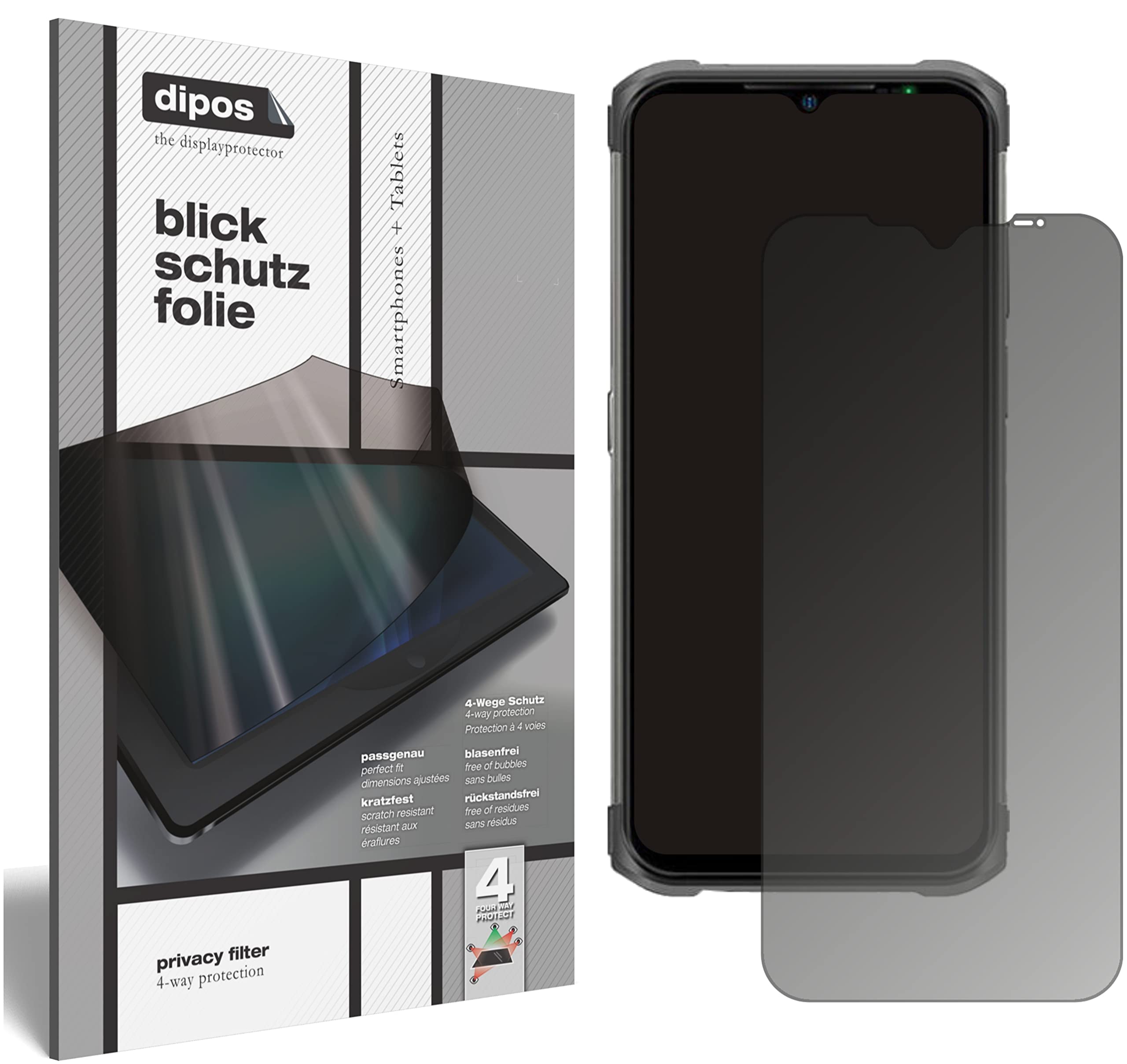 DIPOS - Protezione A 2 Vie Vista Per Lenovo Yoga 520  Formato Orizzontale 2 Pezzpellicola Prottetiva Privacy 4051837342340