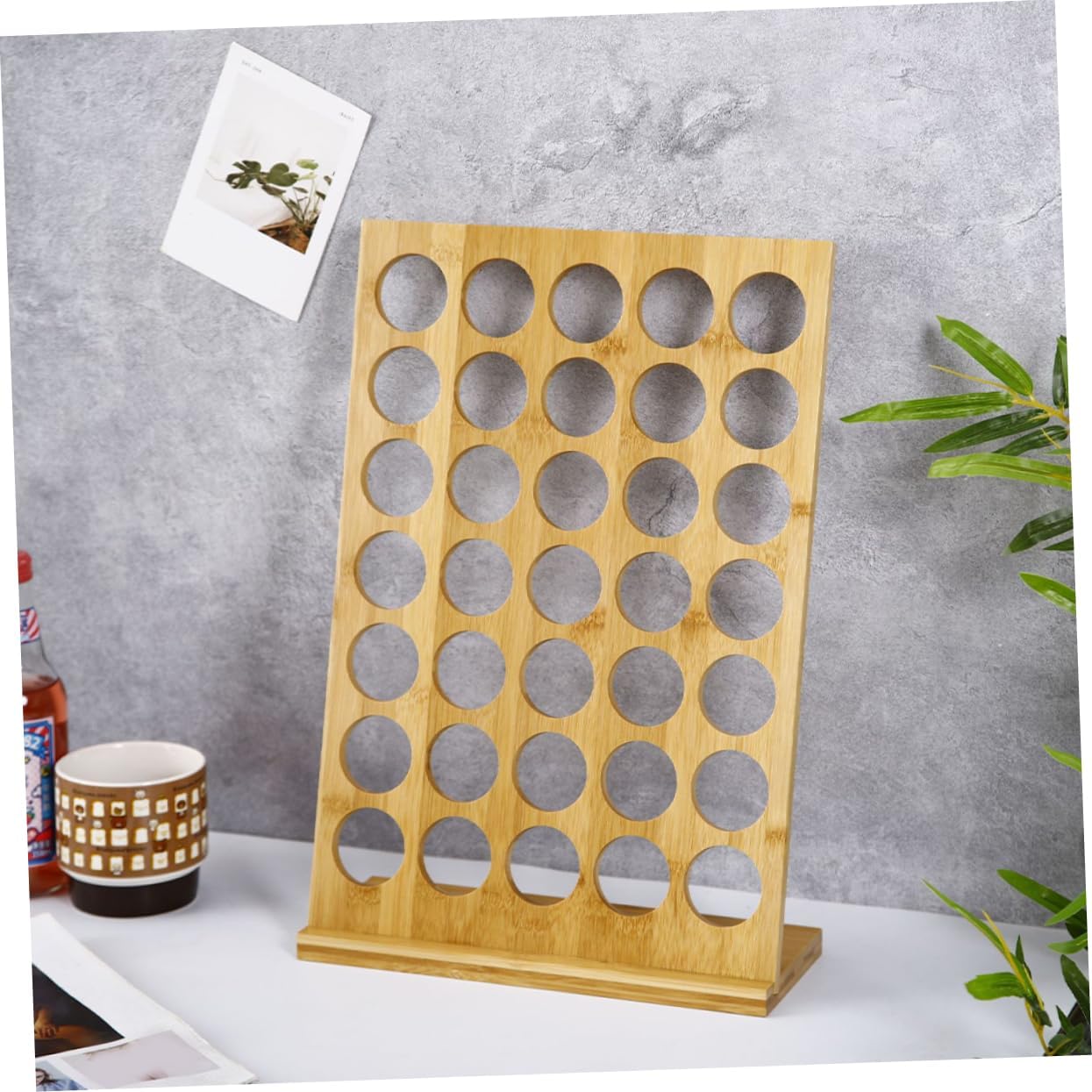 Coffee Storage Rack Capacity Organizer for Coffee Capsules Sugar Tea Bags Smooth Edges for Home Kitchen Office Tea Rack Display Holder