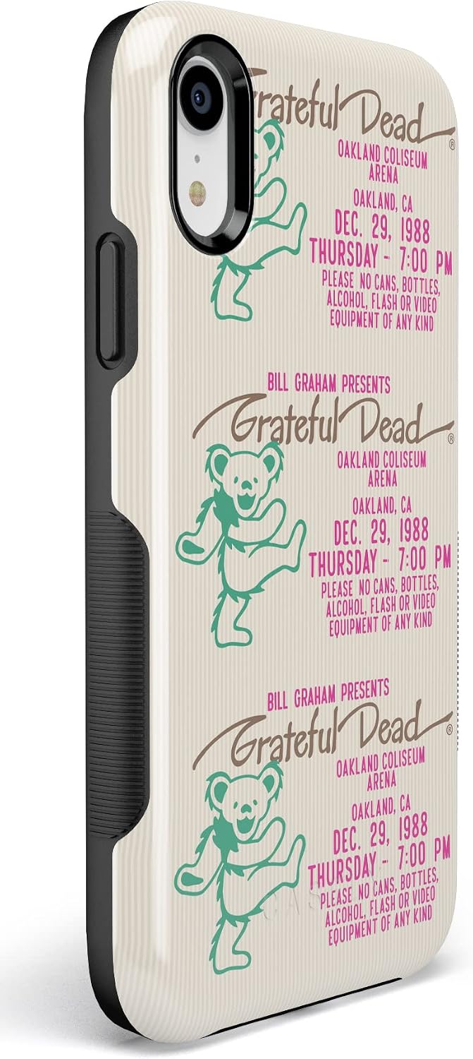 Casely iPhone XR Case | Miracle Ticket | Grateful Dead Vintage | Bold Protective Design