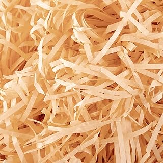 3.5 LB 1.5 kg, Basket Grass Crinkle Cut Tissue Paper Shredded Paper Filler Paper Confetti Box Filler Crinkle Paper Raffia Paper Filler for Party Bags Box Wrapping Filling (Champagne)