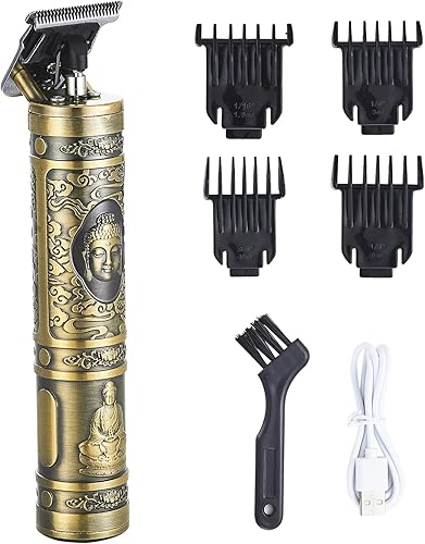 Vetmor Cortadora de cuchillas en T, cortadora de pelo sin huecos, para hombres, cortadora de bordes de línea de precisión para línea de cabello