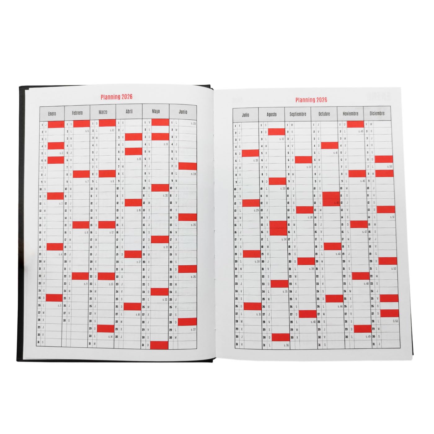 Agenda 2026 Tradineur Modèle Paris - Couverture Rigide Bordeaux, Organisation Pratique
