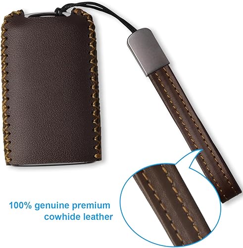 Miniatura 5 de QBUC Funda protectora de piel auténtica para llavero de Mazda, compatible con Mazda 3, Mazda 3 Hatchback, Mazda 6, CX-5, CX-50, CX-3, CX-30, CX-9,