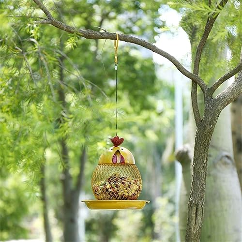Miniatura 6 de Comedero para pájaros Outdoor Hanging Bird Feeder Metal Cartoon Chicken Garden Decoration Balcony Feeder to Bird Lovers