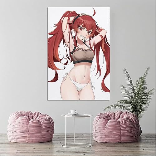 Miniatura 3 de Mushoku Tensei Jobless Reincarnation Anime Long Hair Girl Red Hair Canvas Poster Bedroom Decor Office Room Decor Gift (Unframe,16"X24")