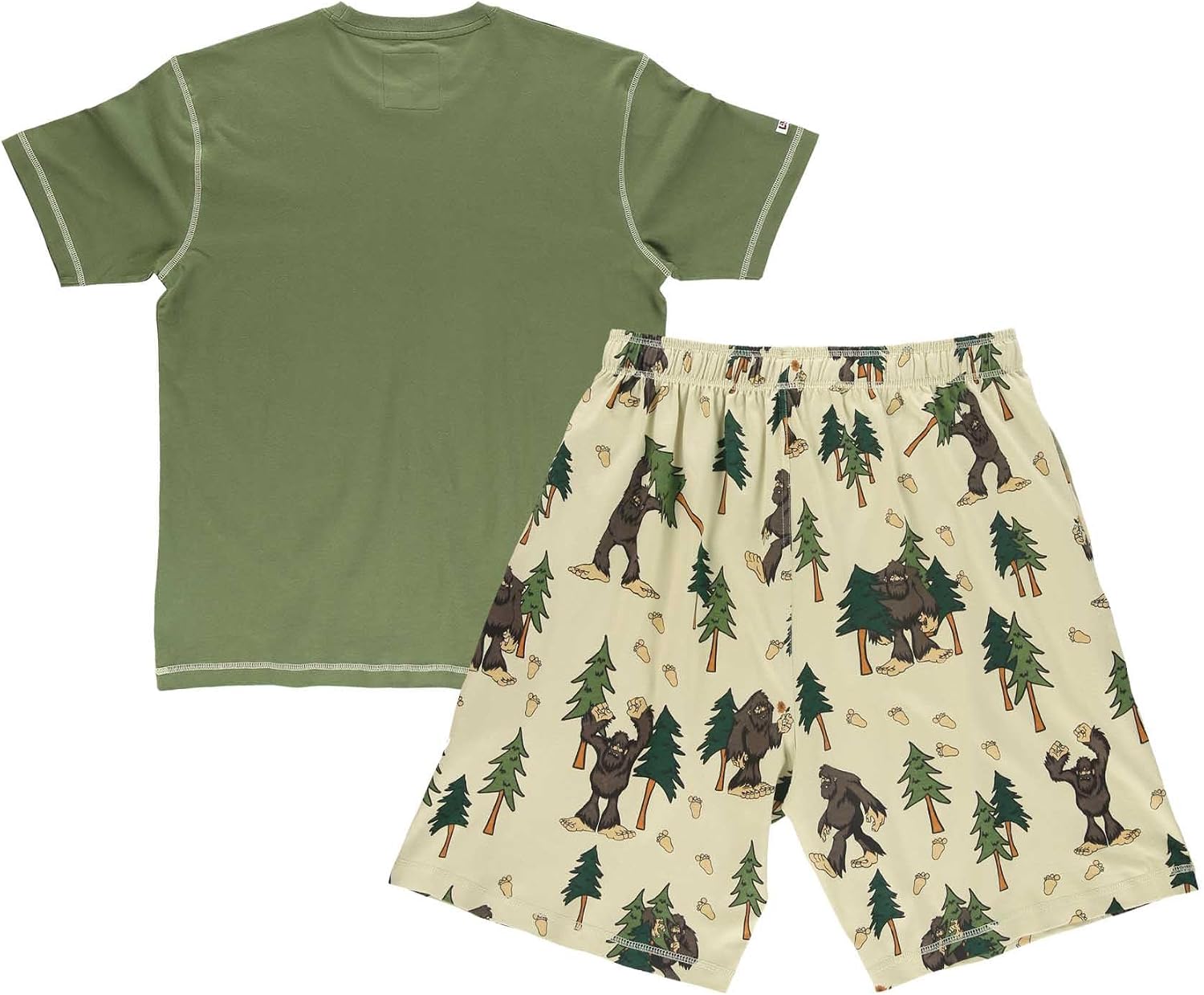 LazyOne Men's Sleep Short Set, Matching Sleepwear Shirt & Short Set for Men