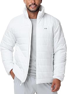 MIER Puffer Jacket for Men Lightweight Packable Winter Snow Jackets Water-resistant Warm Insulated Windproof