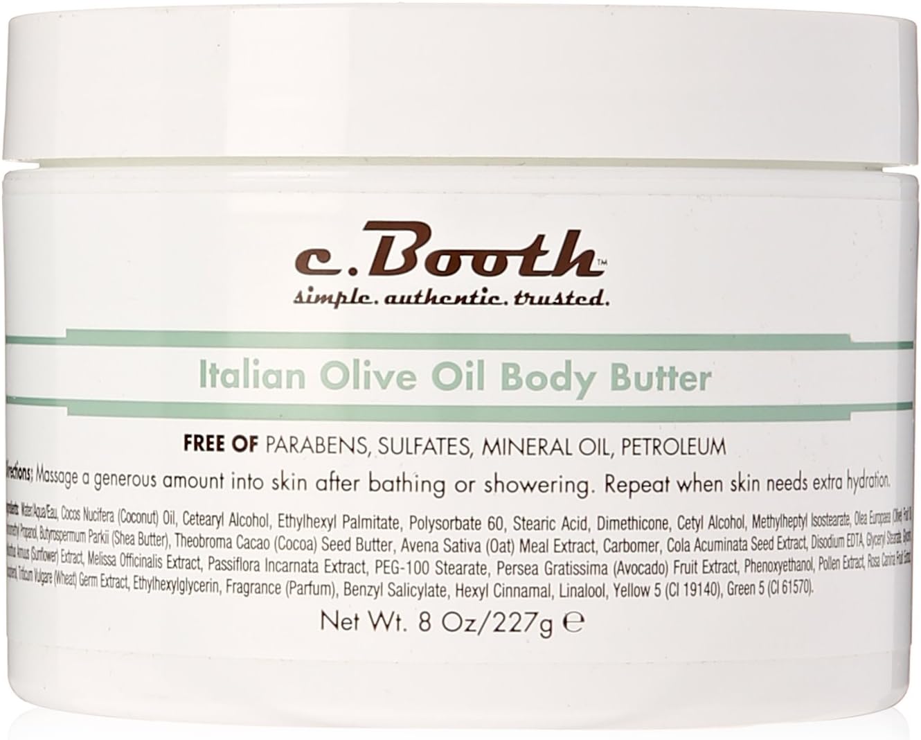 Body Butter, Italian Olive Oil, 8 Fluid Ounce