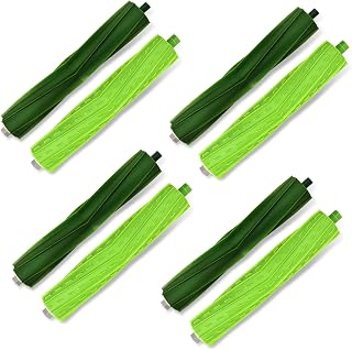 4 Set Replacement Rubber Roller Brushes for iRobot Roomba i7 i7+ i3 i3+ i4 i6 i6+ i8 i8+/Plus E5 E6 E7 I, E & J Series Vacuum Cleaner Accessories, Replacement Parts for Roomba