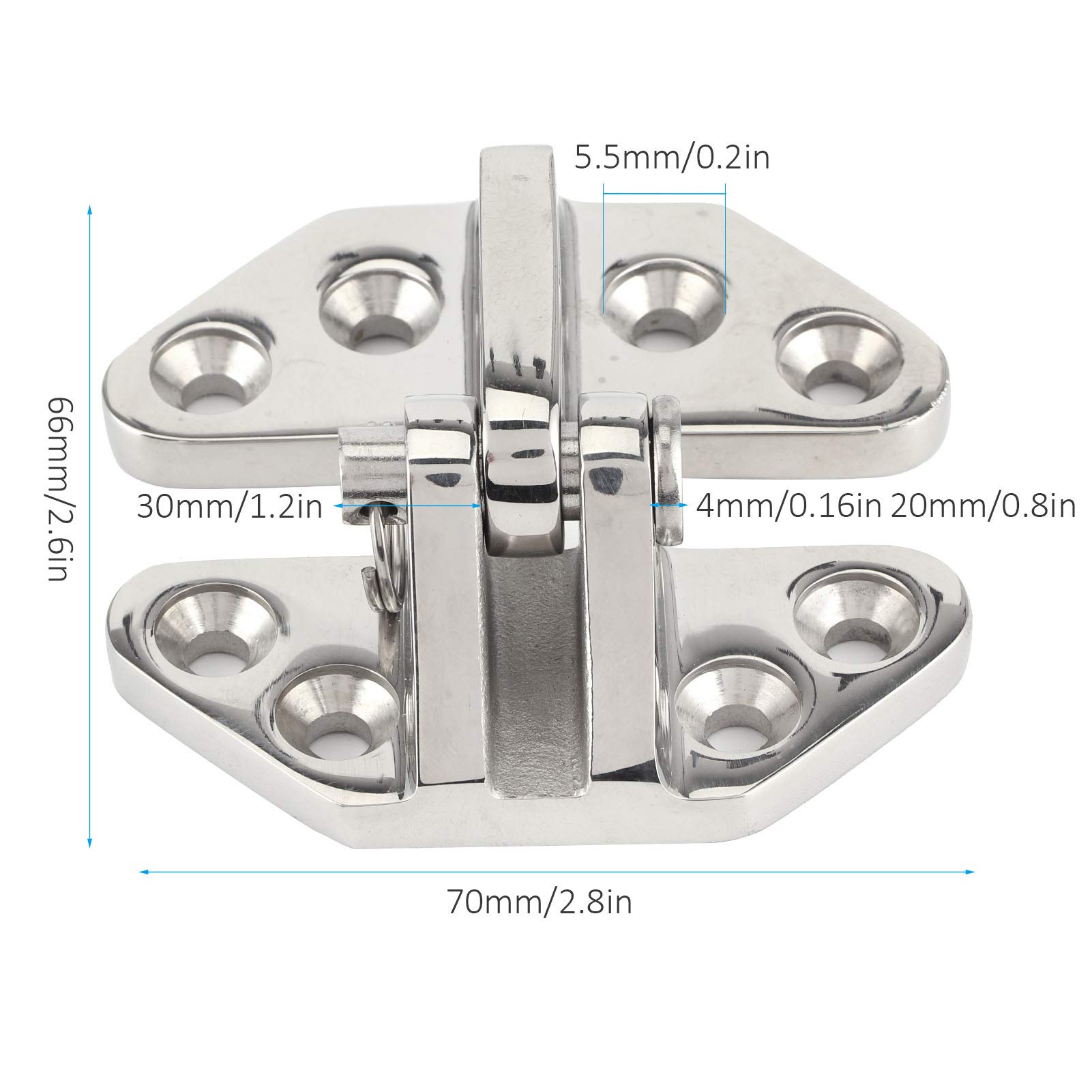 Cerniera Boccaporto Acciaio Inox 316 | Cerniera Rimovibile Per Barche | Nautica - Foto 12