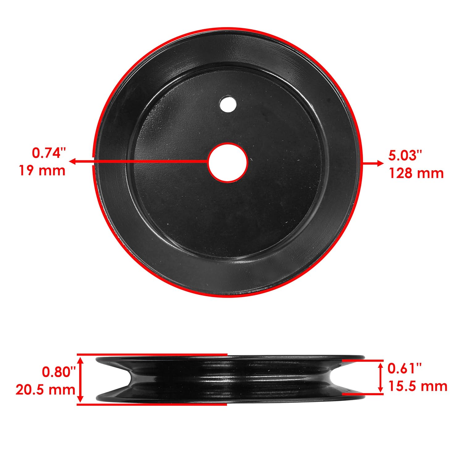 Caltric 918-04426 756-3096 54" Deck Spindle & Pulley Compatible with Cub Cadet SLT1554 GT2554