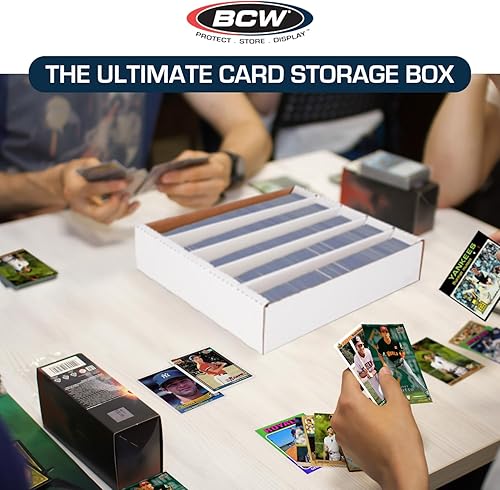 Miniatura 4 de BCW Caja de almacenamiento de tarjetas de 5000 unidades (tapa completa)  5 unidades  Caja de almacenamiento de tarjetas de intercambio  Cajas de