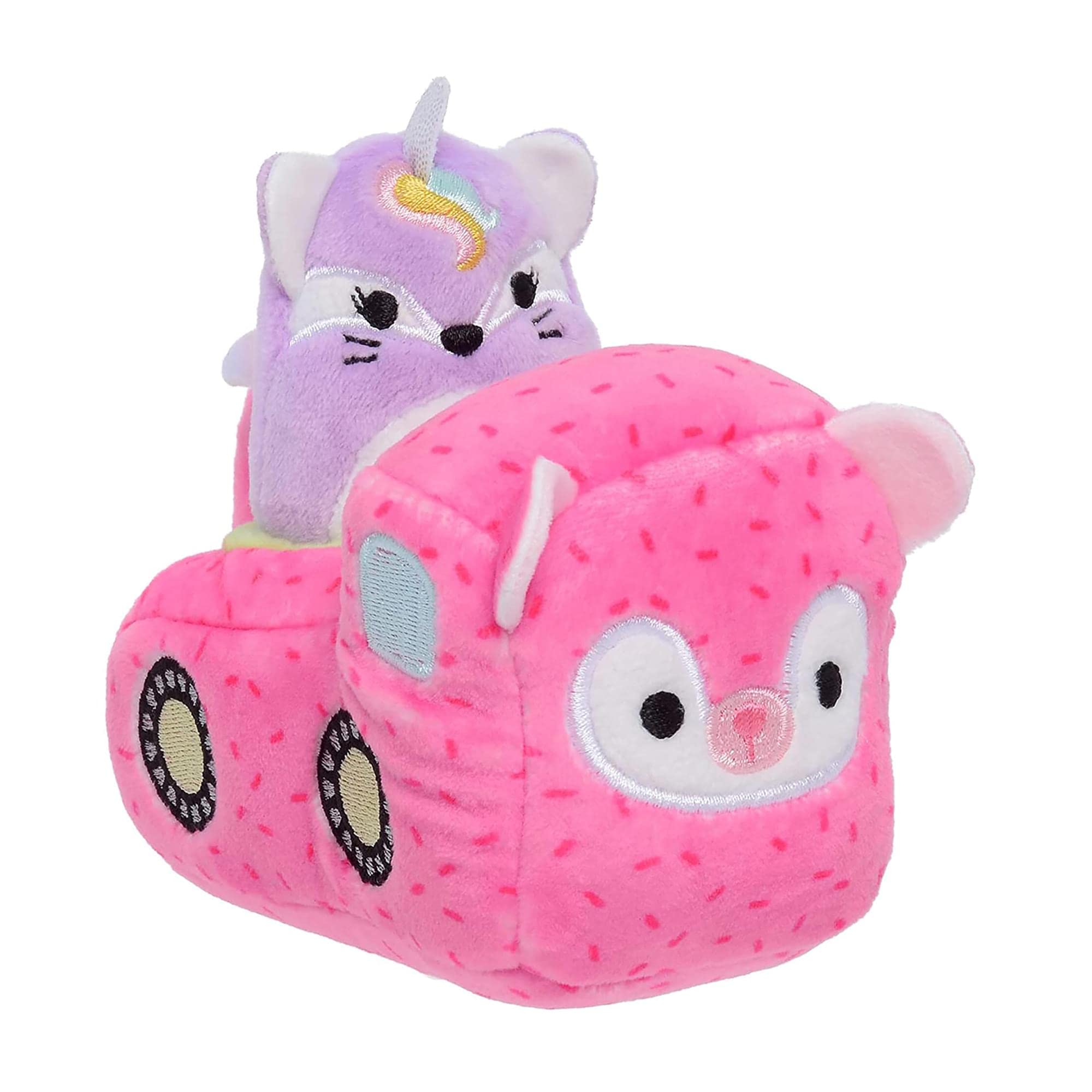Squishville od Squishmallows oficjalny pluszowy pluszowy mięciutki miękki mini odłamek lis w ciężarówce