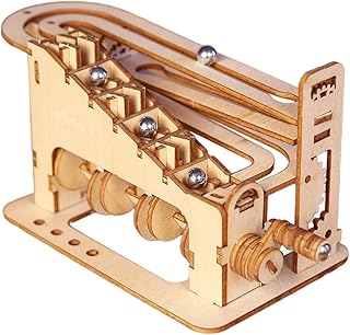 DIY Marble Run 3D Wooden Puzzle Self Assemble Home Decor Hobbies Toy Mechanical Puzzles DIY Roller Coaster Puzzle for Teens