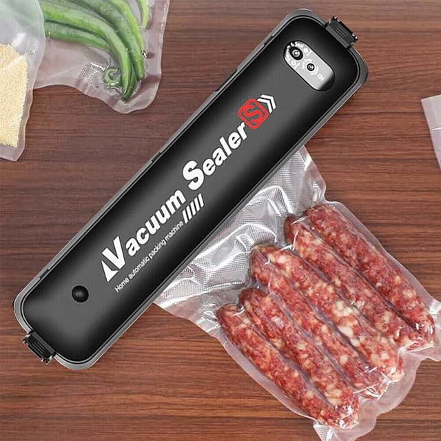 Supernic Vacuum Sealer One-touch Food Vacuum Sealer Machine Automatic Vacuum Packing Machine with 10 Vacuum Sealer Bags for Dry Food Fresh Preservation Dry Moist Food Modes
