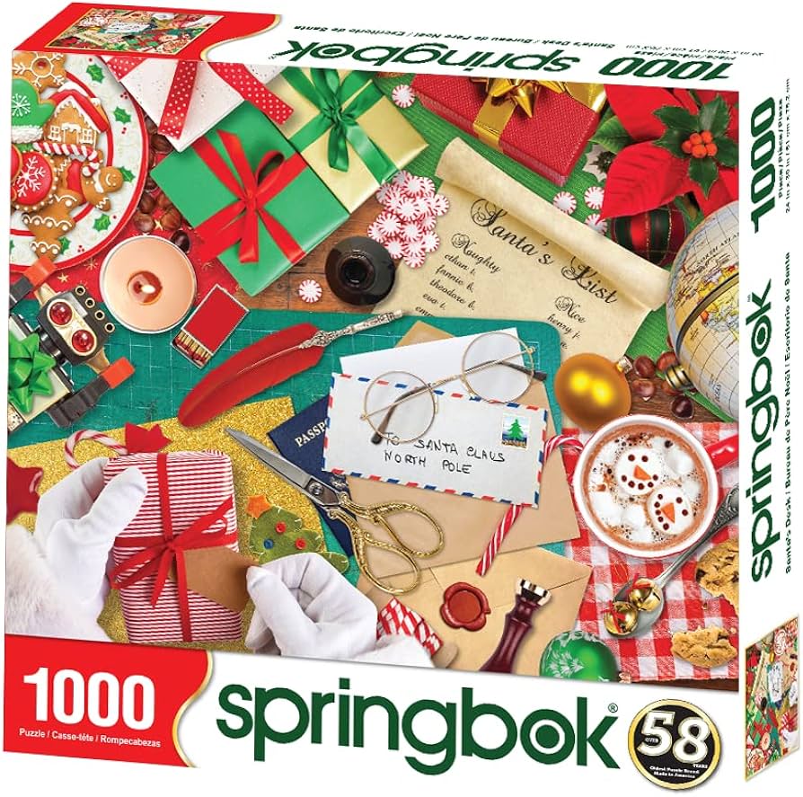 Amazon | Springbok's 1000ピース ジグソーパズル サンタの机 米国製