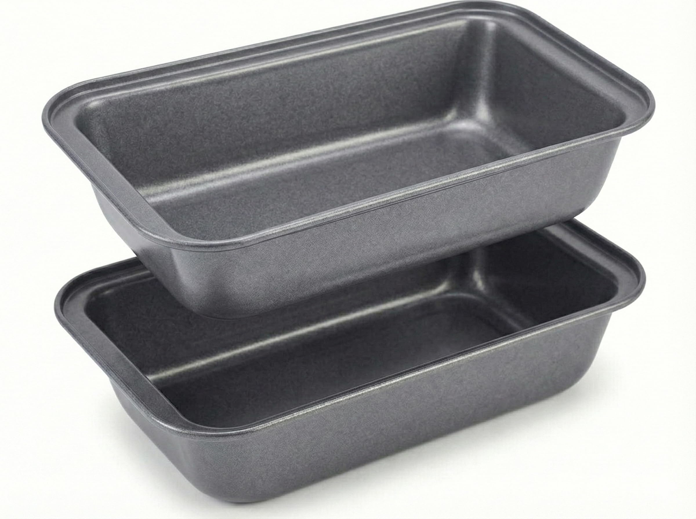 Premium Sgs Certified Bread Loaf Tin/Pan/Mould Rectangular Cake Mould For Baking Non Sticky Tin Teflon Coating (2 Pc, Black)