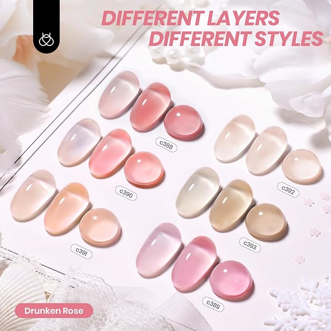 Kit de esmalte en gel Beetles Nude 6 colores miniatura 2
