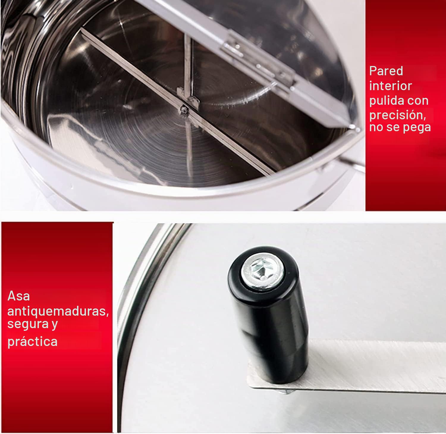 Máquina de Palomitas de maíz, Estufa de Gas de Acero Inoxidable, Olla de Palomitas de maíz Comercial, máquina Manual Antiadherente para Hacer Palomitas de maíz