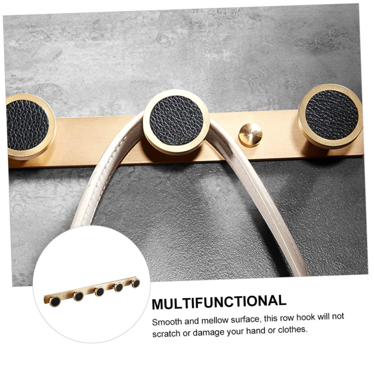 TOPBATHY 1pezzi Gancio da Parete in Ottone Stile Nordico Ganci Neri per Appendere Cappelli e Vestiti Elevata Capacità di Carico Decorazione Artistica per Casa