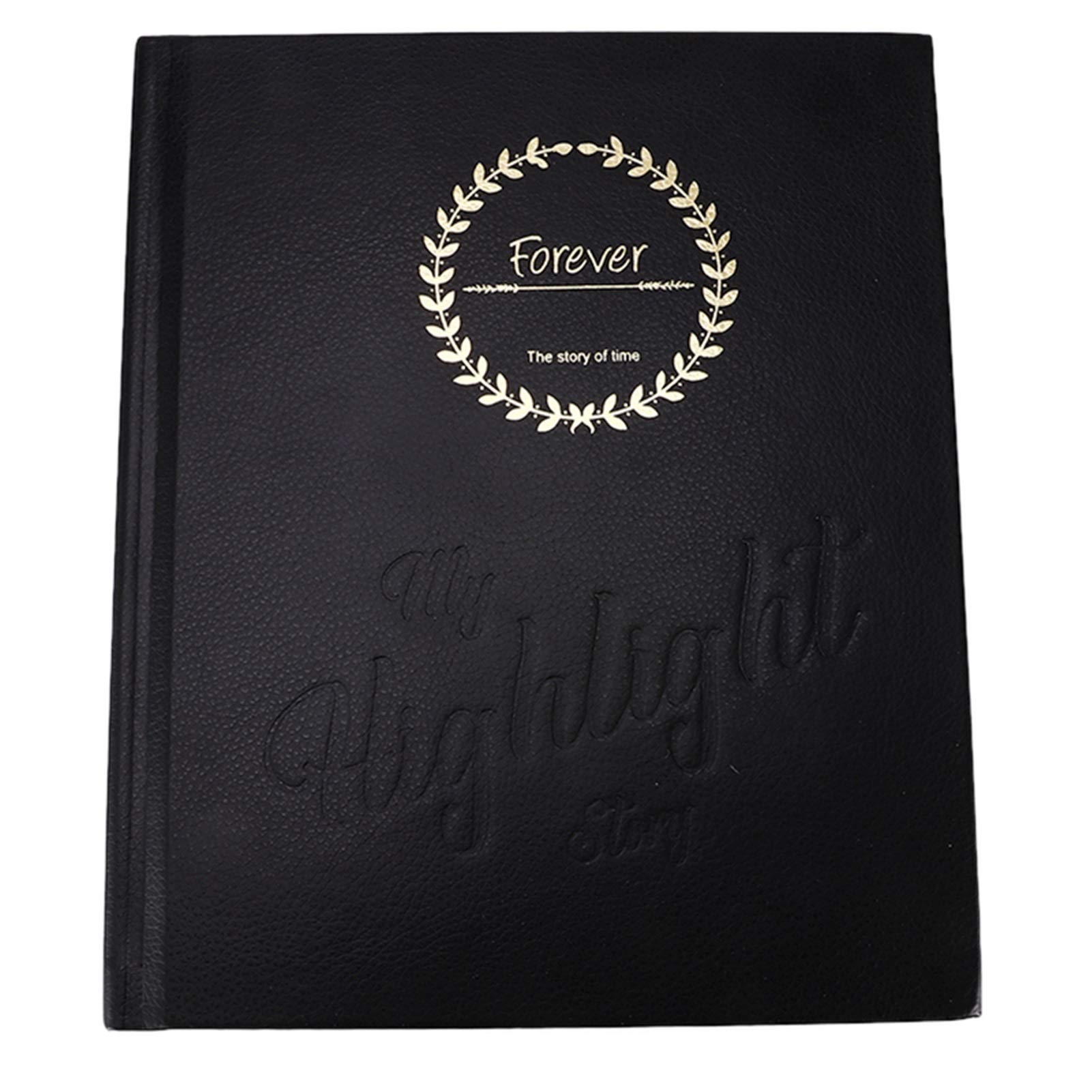 Livre de Photo Scrapbook 3 Pouces Album Photo 96 Poche DIY Noir