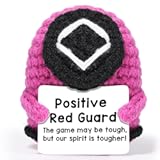 AICase for Positive Squid Red Guard Doll Gonggi Korean Game Themed Decorations Emotional Support Nuggets Crochet Animals Handmade Easter Basket Essentials Stuffers Birthday Gifts For Women Men