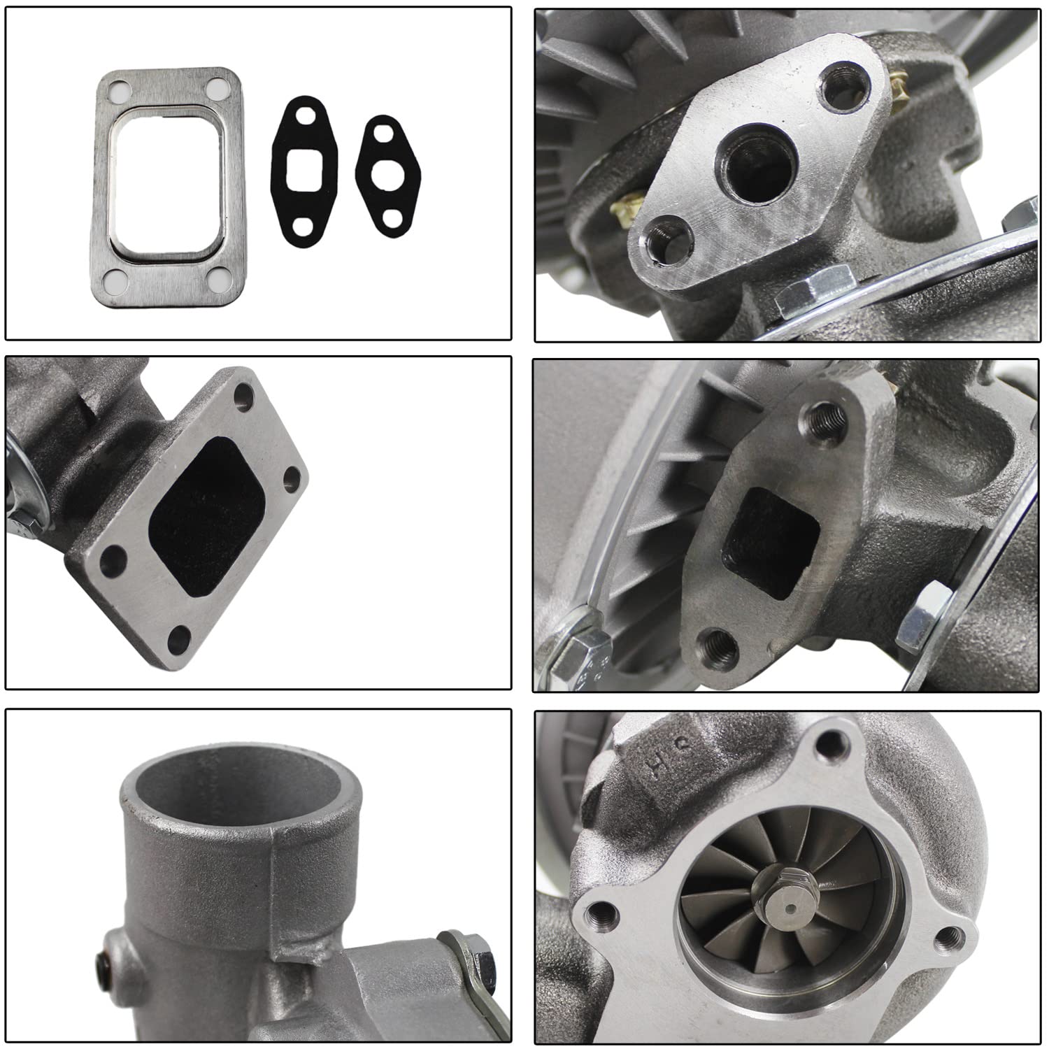 T04E T3/T4 .57 A/R 48.1 Turbo COMPRESSORE 400+HP Boost Stage III Caricabatterie