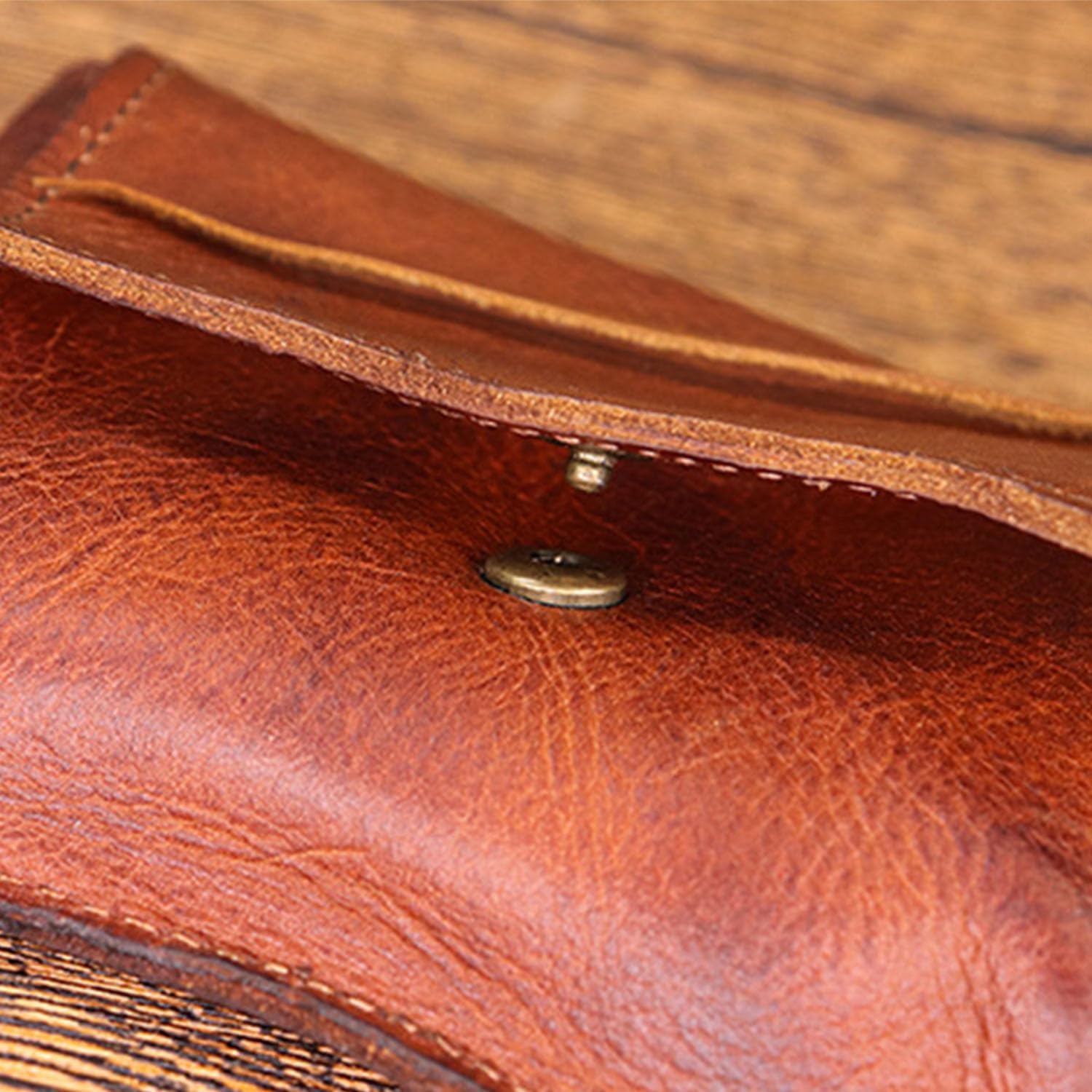 Leather Change Purse, Key Coin Purse in Cowhide Leather Genuine Leather Wallet Coin Purse for Men and Women (Brown) - Image 9