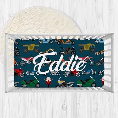 Miniatura 16 de Sábanas personalizadas para cuna de bebé con nombre, sábanas ajustables personalizadas para cuna de margaritas para bebés, niñas y niños, sábana