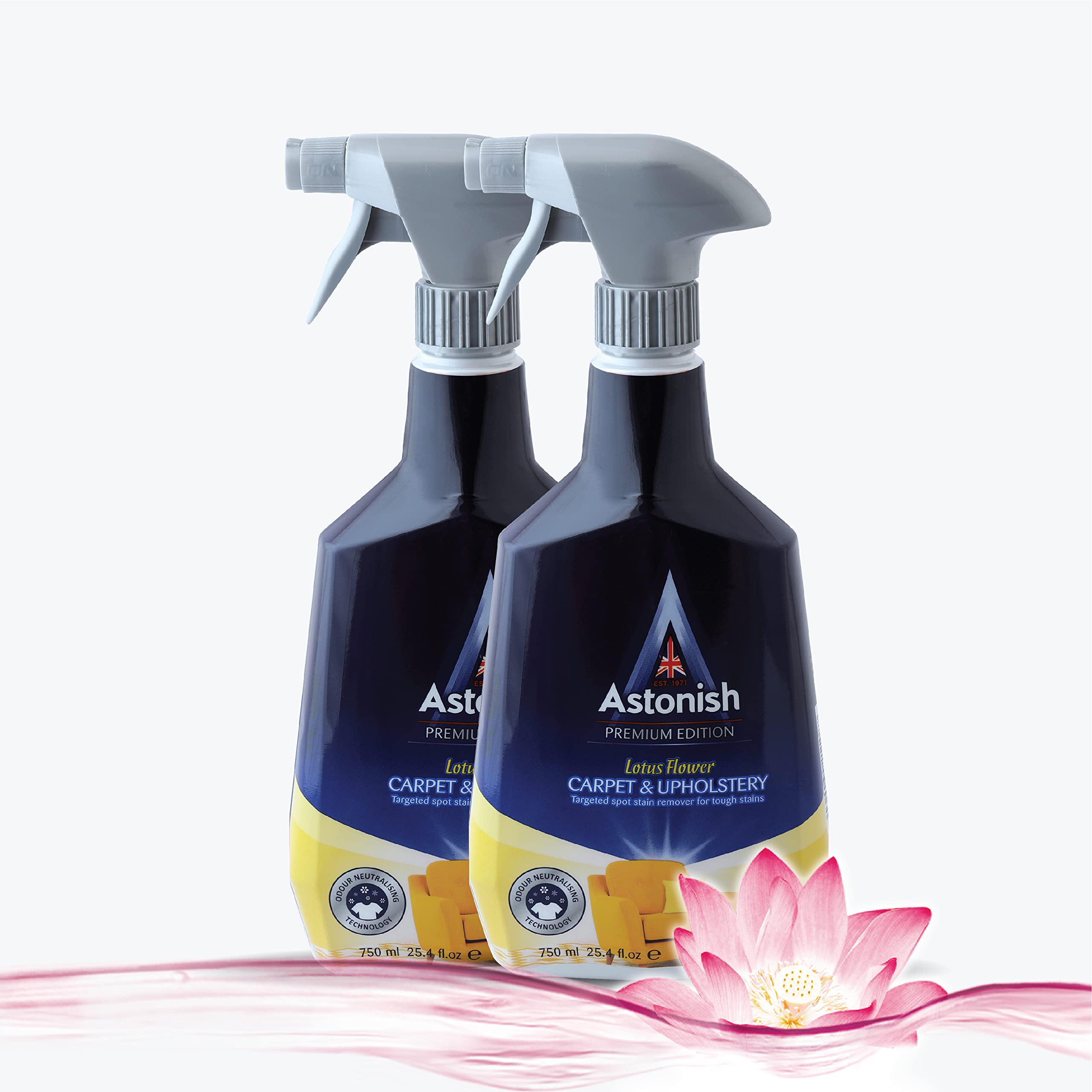 Astonish Carpet & Upholstery Cleaner 750ml (Pack of 2) | Remove stains from carpets, curtains, fabric seats, and mats| Vegan, Cruelty-free product | Smart Living Product